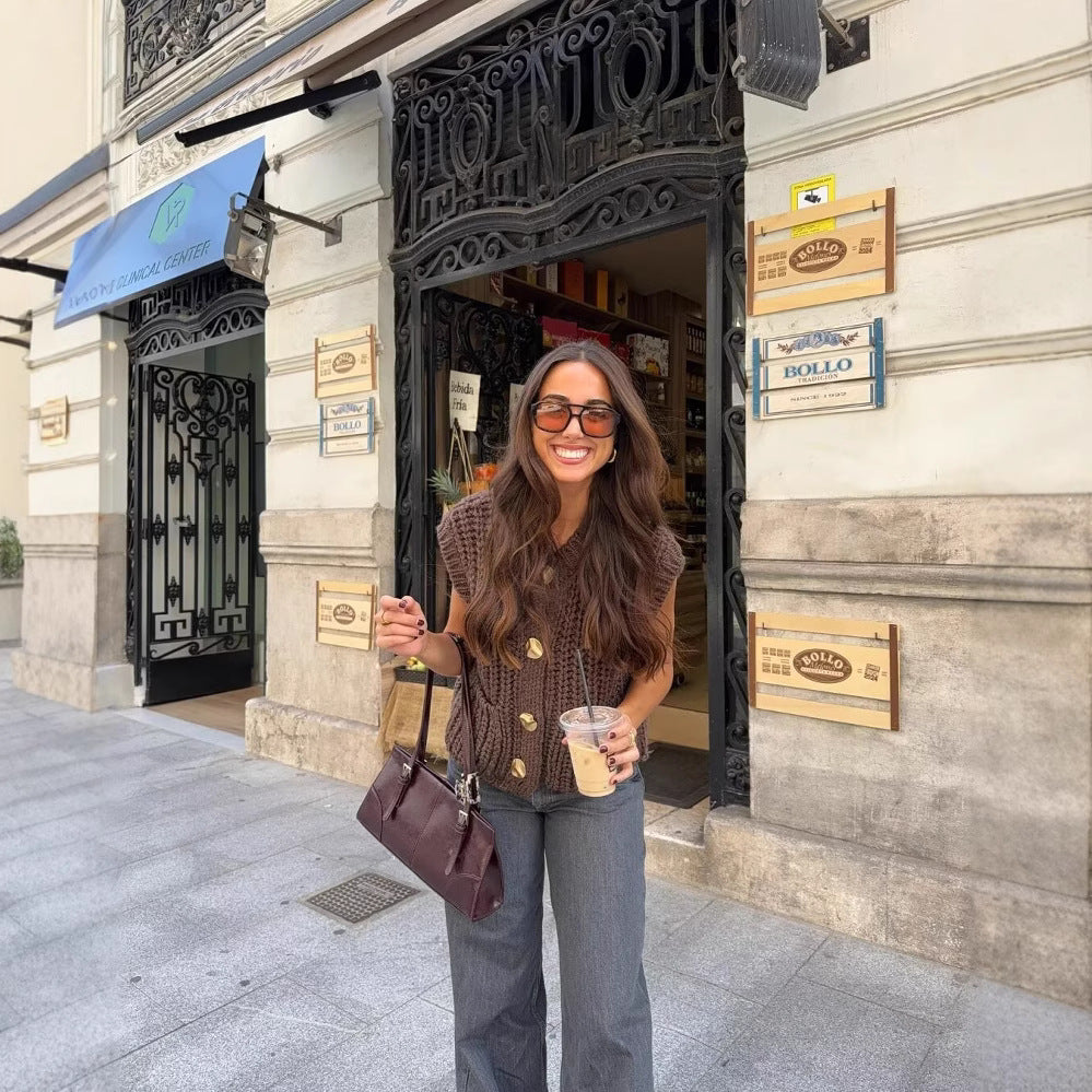 Pull-sans-manches épais – Style & chaleur