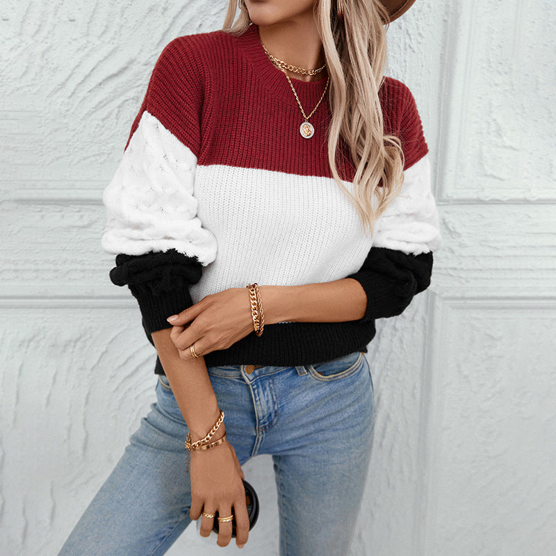 Minalova – Pull Femme Col Rond Casual