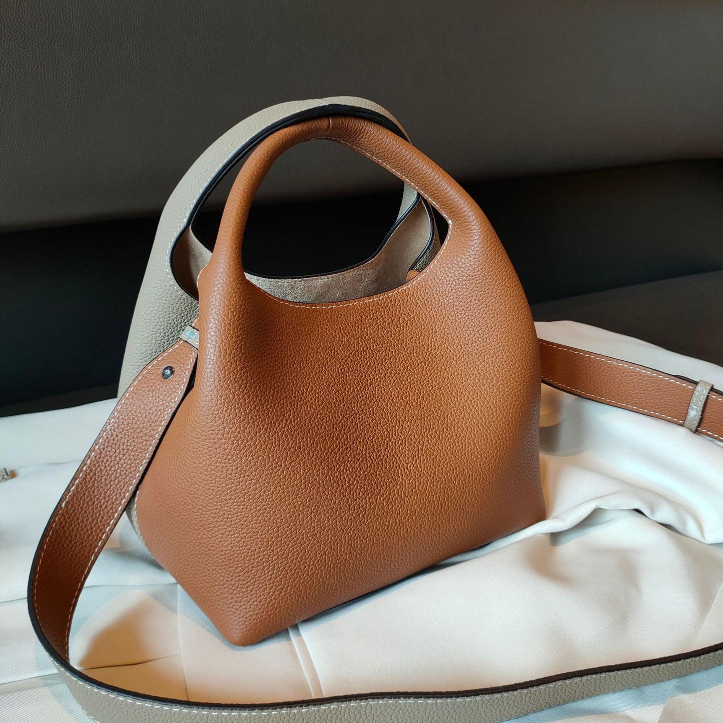 Le Sac Tendance Minalova,  en Cuir de Vache
